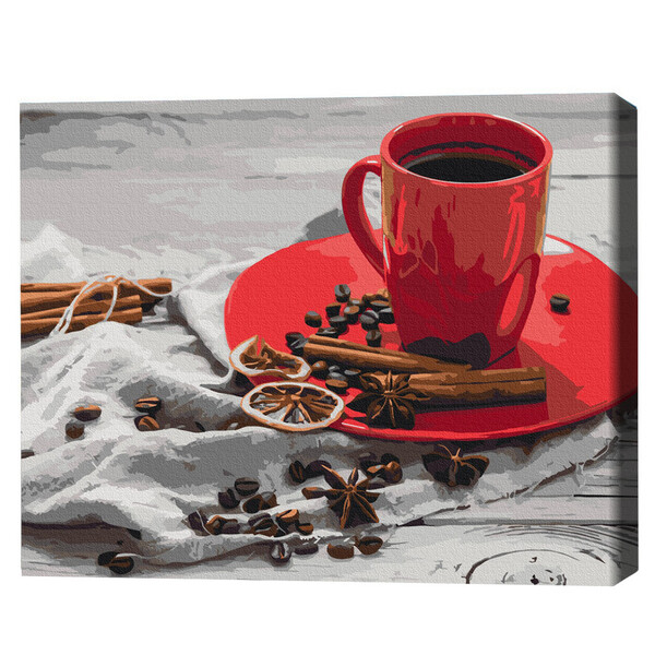 Cumpara  Creativitate/Logică - Pictură pe numere 40*50 сm (în cutie) – Cafea..