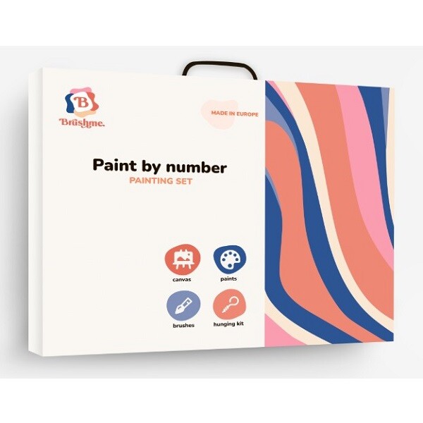 Pictură pe numere 40*50 сm (în cutie) – Înghețată colorată