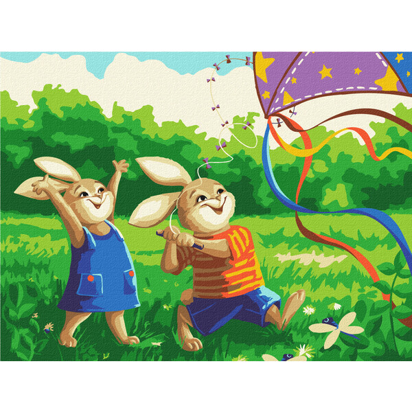 Pictură pe numere 30*40 сm (fără cutie) – Jocuri în aer liber