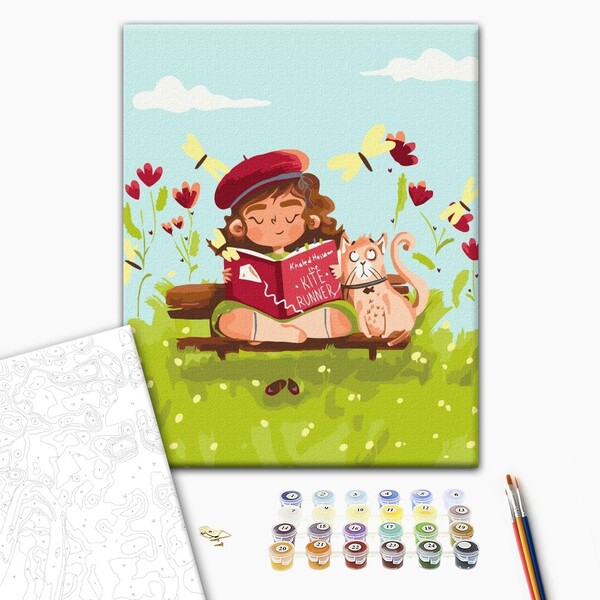 Pictură pe numere 30*40 сm (fără cutie) – Zână în vacanță
