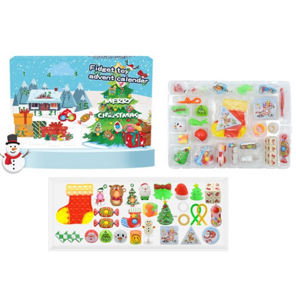 Calendar advent cu jucării populare