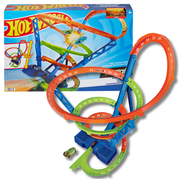 Cumpara  Jucarii pentru băieți - Hot Wheels pistă “Accidentul în spirala de vi..