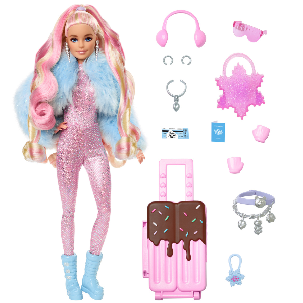 Набор Barbie Экстра” Зимняя красавица едет в отпуск”