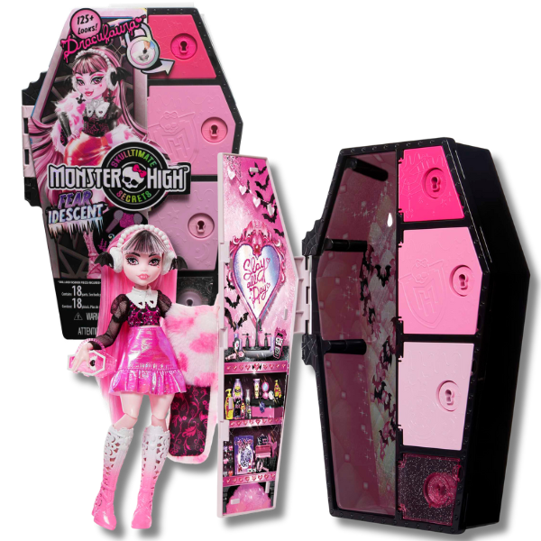 Set de joc Monster High “Draculaura și Secrete din șifonier”, cu accesorii