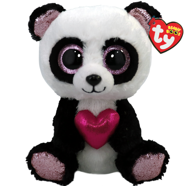 Panda cu inima 15 cm (Beanie Boos)..