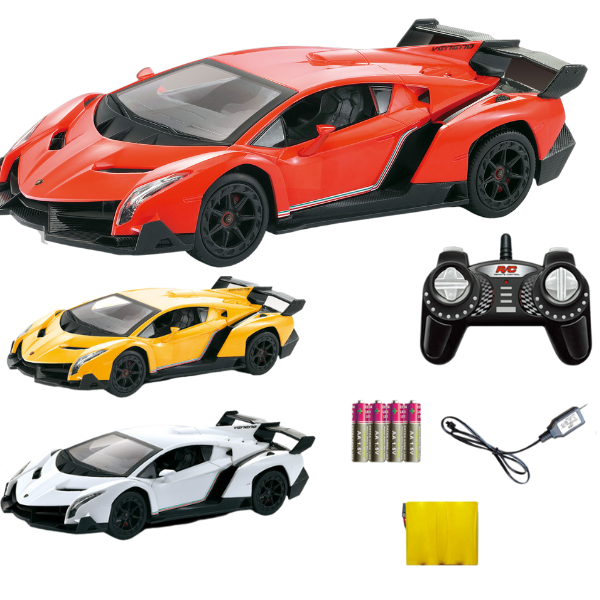 Lamborghini 1:18 cu telecomandă și baterie de 4.8V