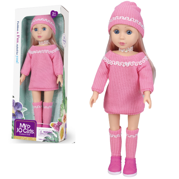 Cumpara  Păpuși, case și cărucioare - Păpușa în costum roz, 36 cm..