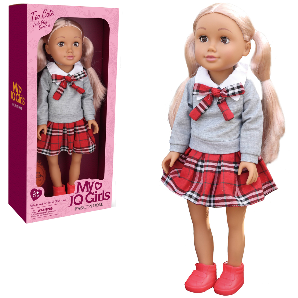 Păpușa în uniformă școlară, 45 cm