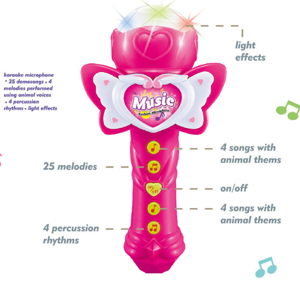 Microfon roz cu 25 melodii