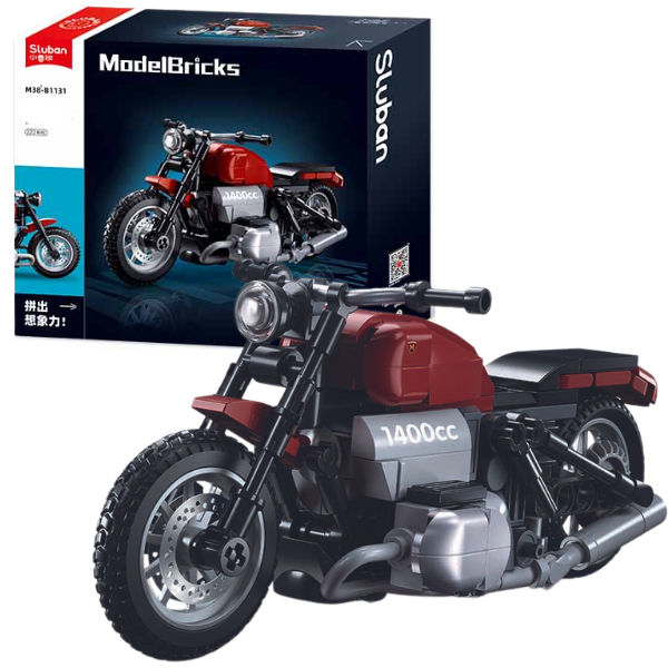 Конструктор “Мотоцикл R18MS”, масштаб 1:12, 222 элем.