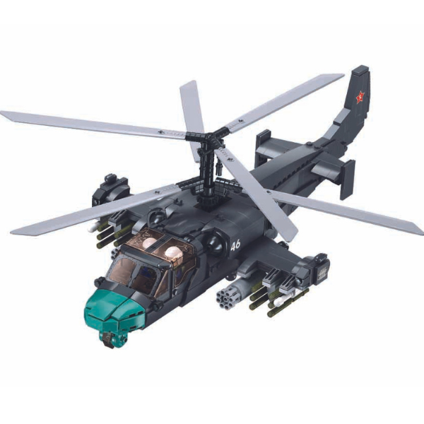 Конструктор “Боевой самолет KA-52S”, масштаб 1:35, 913 элем.