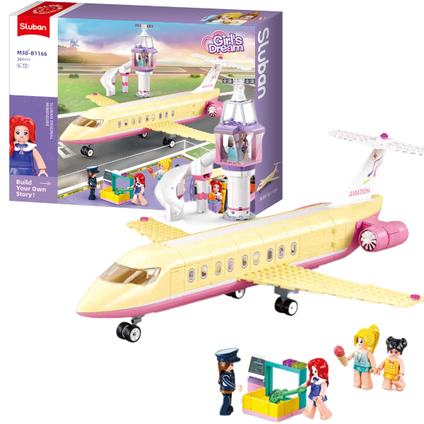 Set de construcție ”Avion de lux”, 383 elem.