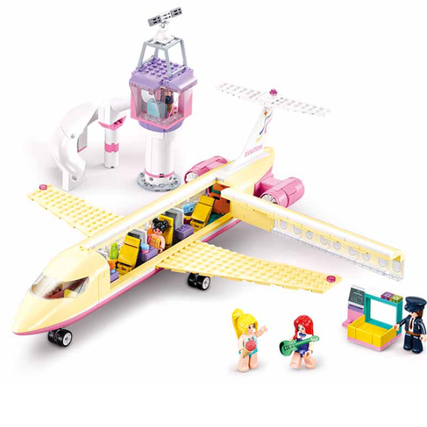 Set de construcție ”Avion de lux”, 383 elem.