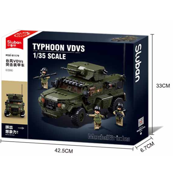Set de construcție „Vehicul blindat de asalt Typhoon VDVs”, scara 1:35, 471 elem.