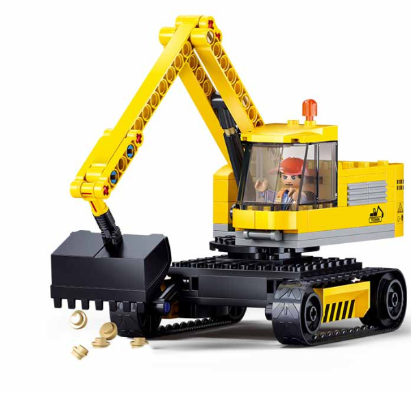 Set de construcție ”Excavator mic E6”, 138 elem.