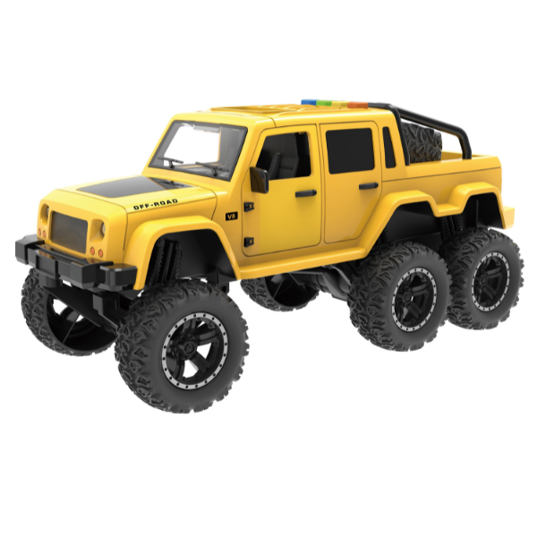 1:16 Jeep cu 6 roti și inertie (lumini /sunete)