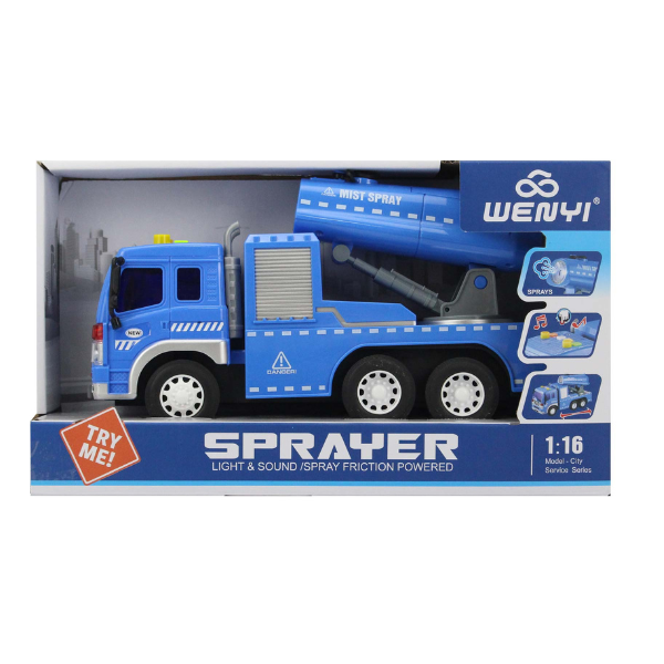 1:16 Camion pulverizator cu inerție (lumini /sunete)