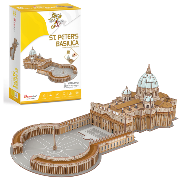 3D puzzle “Bazilica Sf. Petru”, 68 elemente..