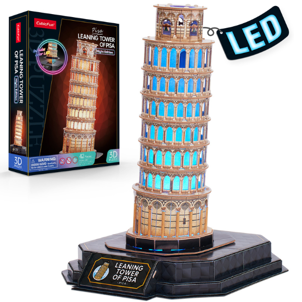 3D Puzzle “Turnul din Pisa” cu iluminare LED,..