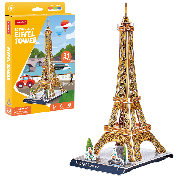 Cumpara  Puzzle-uri 3D - 3D puzzle “Turnul Eiffel”, 31 elemente..