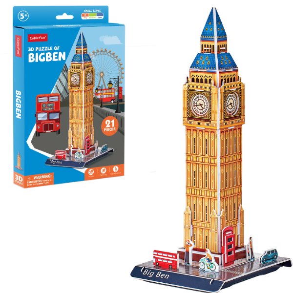 Cumpara  Puzzle-uri 3D - 3D puzzle “Big Ben”, 21 elemente..