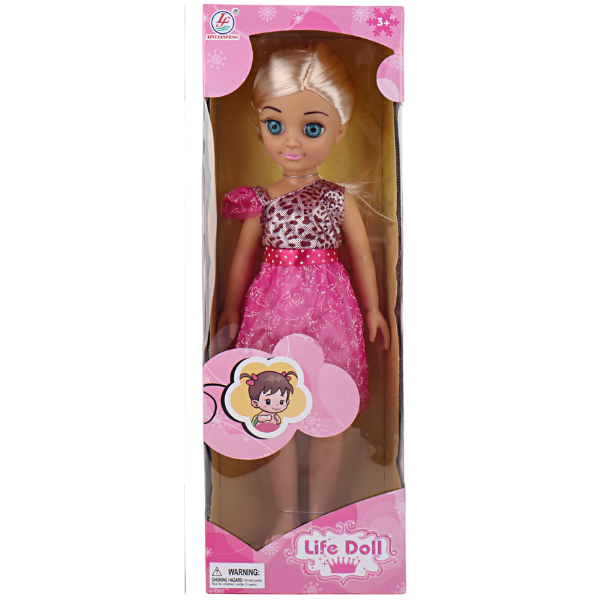 Păpușă cu ochi albastri, 40 cm, 4 modele