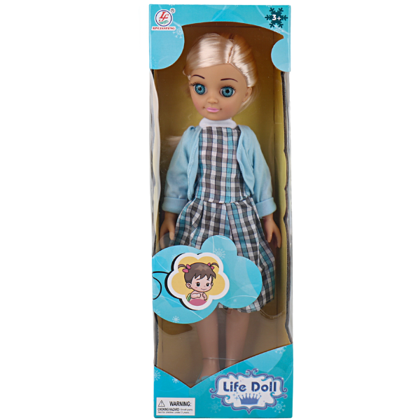 Păpușă cu ochi albastri, 40 cm, 4 modele