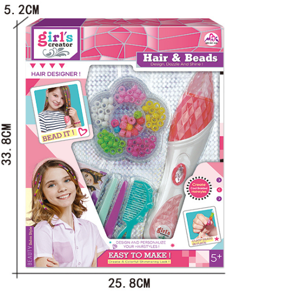 Set pentru decorarea părului cu mărgele