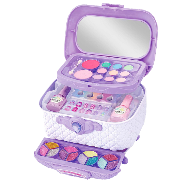 Geantă cosmetică cu set de machiaj și manichiură