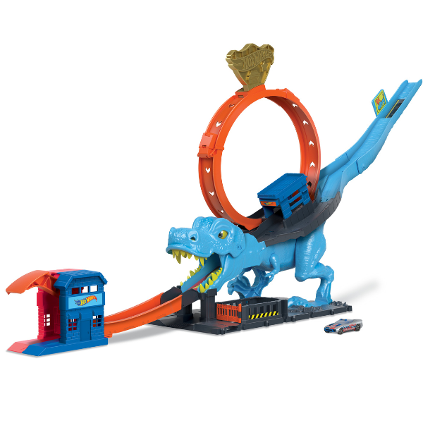 Hot Wheels Set de joc “T-Rex – Distrugătorul orașului”