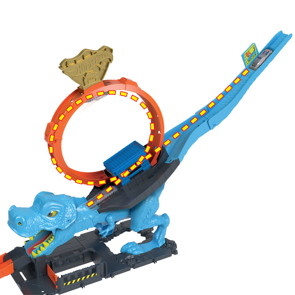 Hot Wheels Set de joc “T-Rex – Distrugătorul orașului”