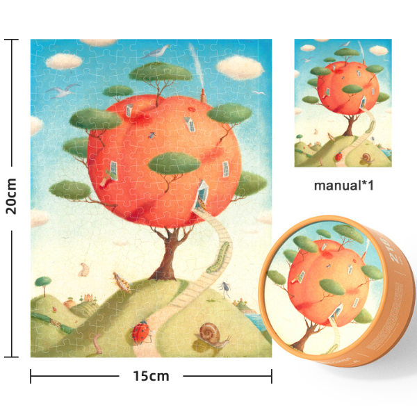 Puzzle „Paradisul piersicului”, serie de buzunar, 216 elem.