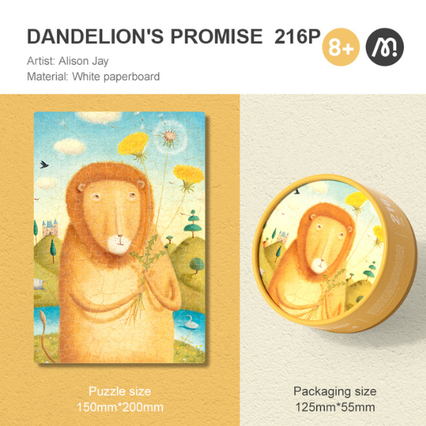 Puzzle „Promisiunea Păpădiei”, serie de buzunar, 216 elem.