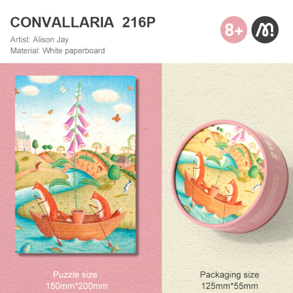Puzzle „Convallaria”, serie de buzunar, 216 elem.