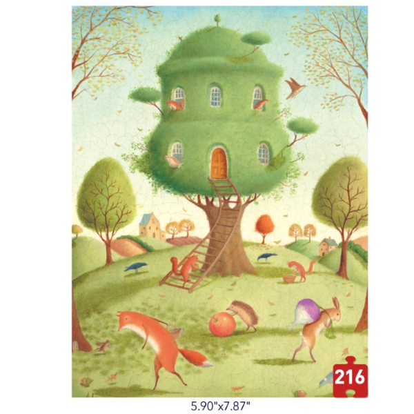 Puzzle „Vecini ocupați”, serie de buzunar, 216 elem.