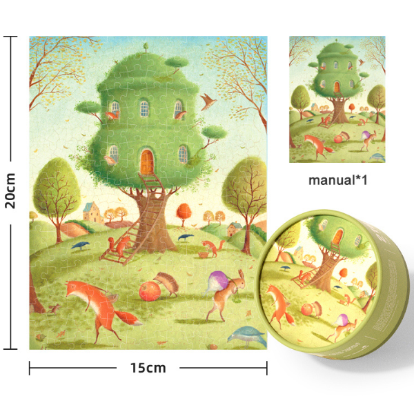 Puzzle „Vecini ocupați”, serie de buzunar, 216 elem.