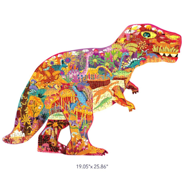 Puzzle cu formă neobișnuită „Lumea dinozaurilor”, 280 elem.