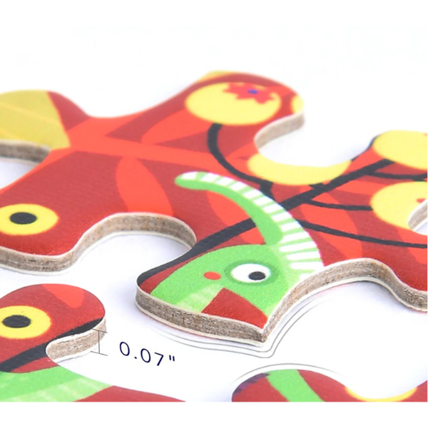 Puzzle cu formă neobișnuită „Lumea dinozaurilor”, 280 elem.