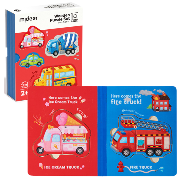 Carte-puzzle cu velcro “Trafic aglomerat”