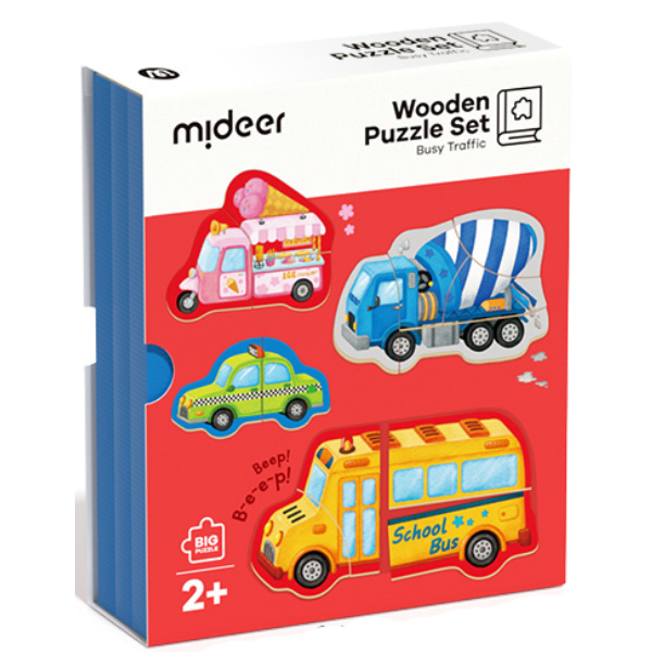 Carte-puzzle cu velcro “Trafic aglomerat”