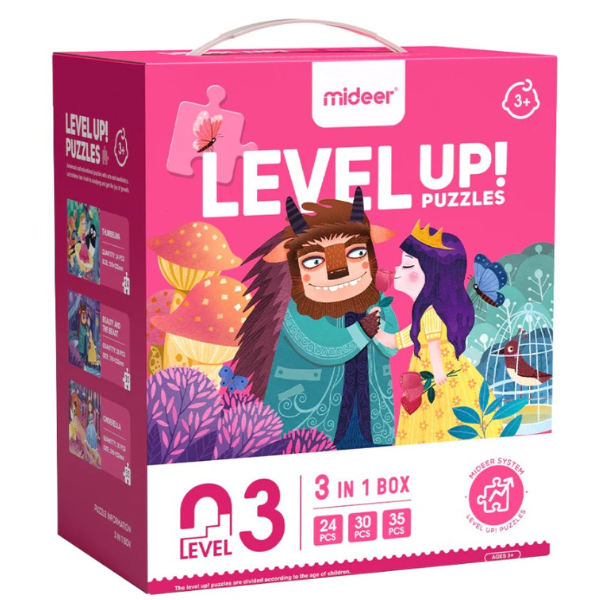 Seria de puzzle-uri „Aventurile prințeselor”, 3 în 1, nivelul 3