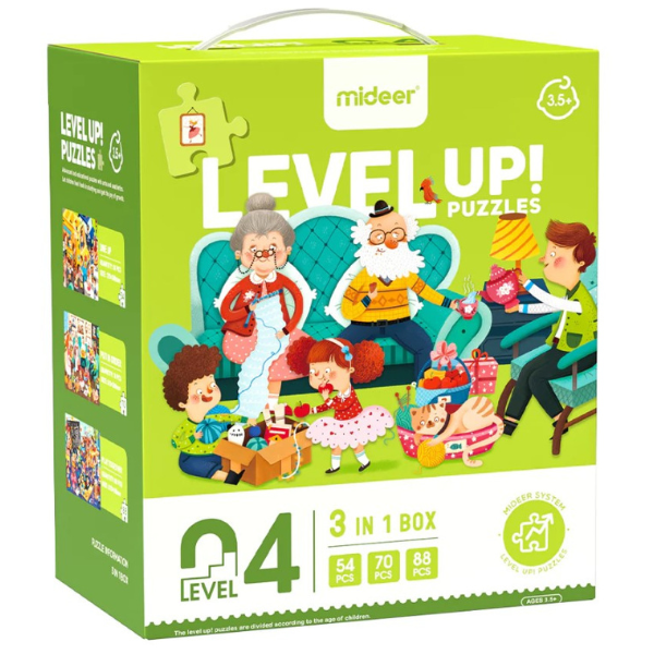 Seria de puzzle-uri „O zi din viața mea”, 3 în 1, nivelul 4