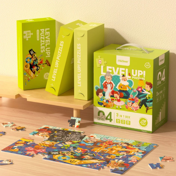 Seria de puzzle-uri „O zi din viața mea”, 3 în 1, nivelul 4