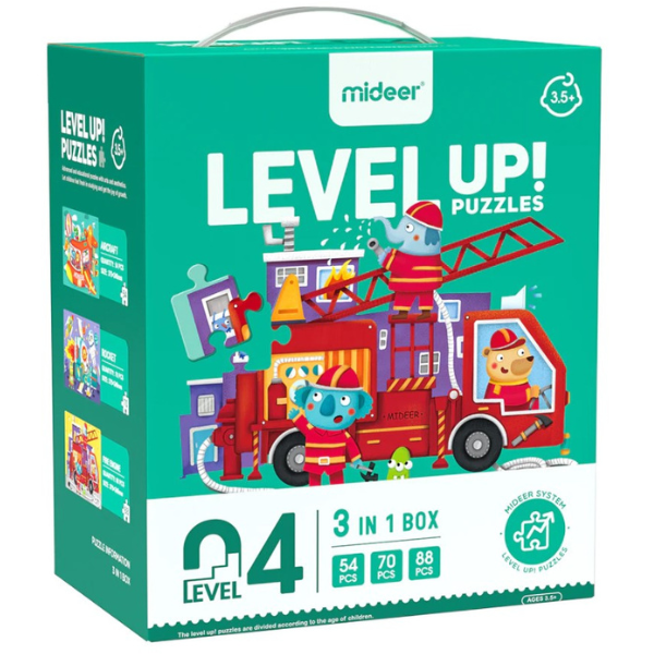 Seria de puzzle-uri „Transport”, 3 în 1, nivelul 4