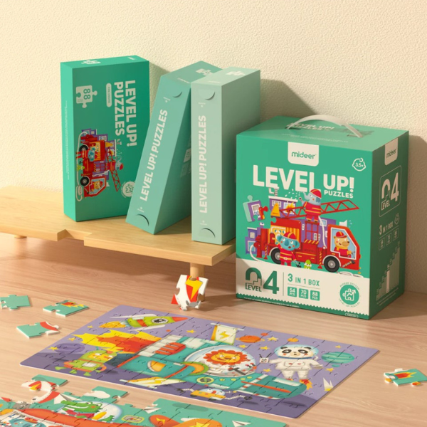 Seria de puzzle-uri „Transport”, 3 în 1, nivelul 4