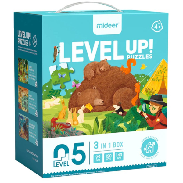 Seria de puzzle-uri „Aventură minunată”, 3 în 1, nivelul 5