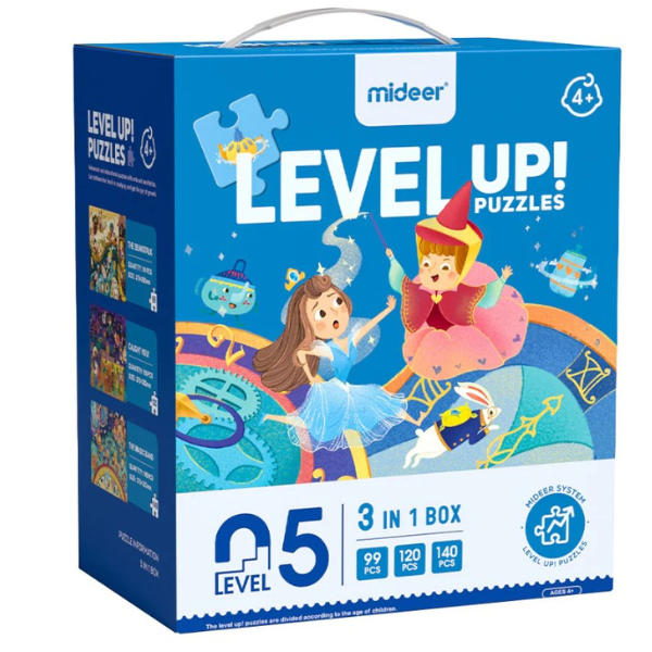 Seria de puzzle-uri „Universul poveștilor”, 3 în 1, nivelul 5