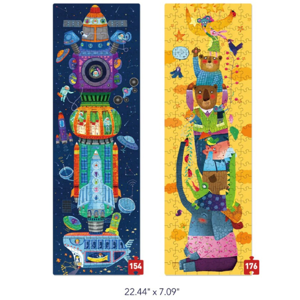 Seria de puzzle-uri „Lumea imaginaţiei”, 2 în 1, nivelul 6