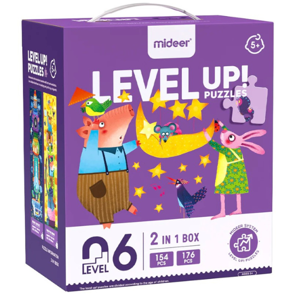 Seria de puzzle-uri „Lumea imaginaţiei”, 2 în 1, nivelul 6