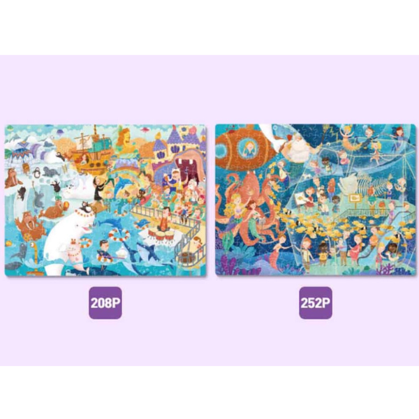 Seria de puzzle-uri „Cântecul mării”, 2 în 1, nivelul 7